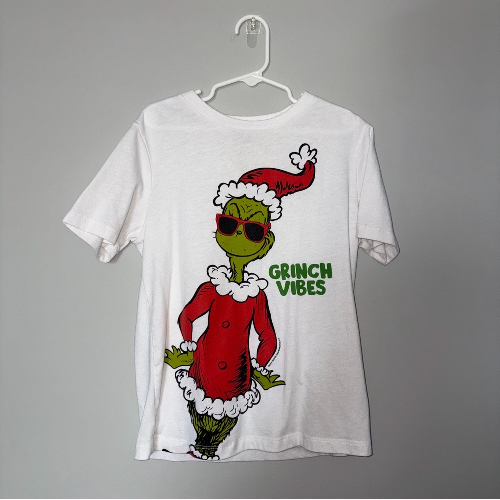 Grinch Vibes White T-Shirt